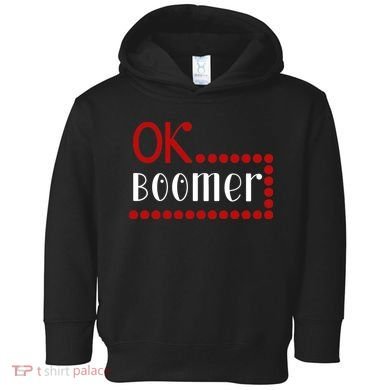 Ok Boomer Toddler Hoodie