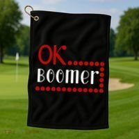 Ok Boomer Golf Towel thumb 1