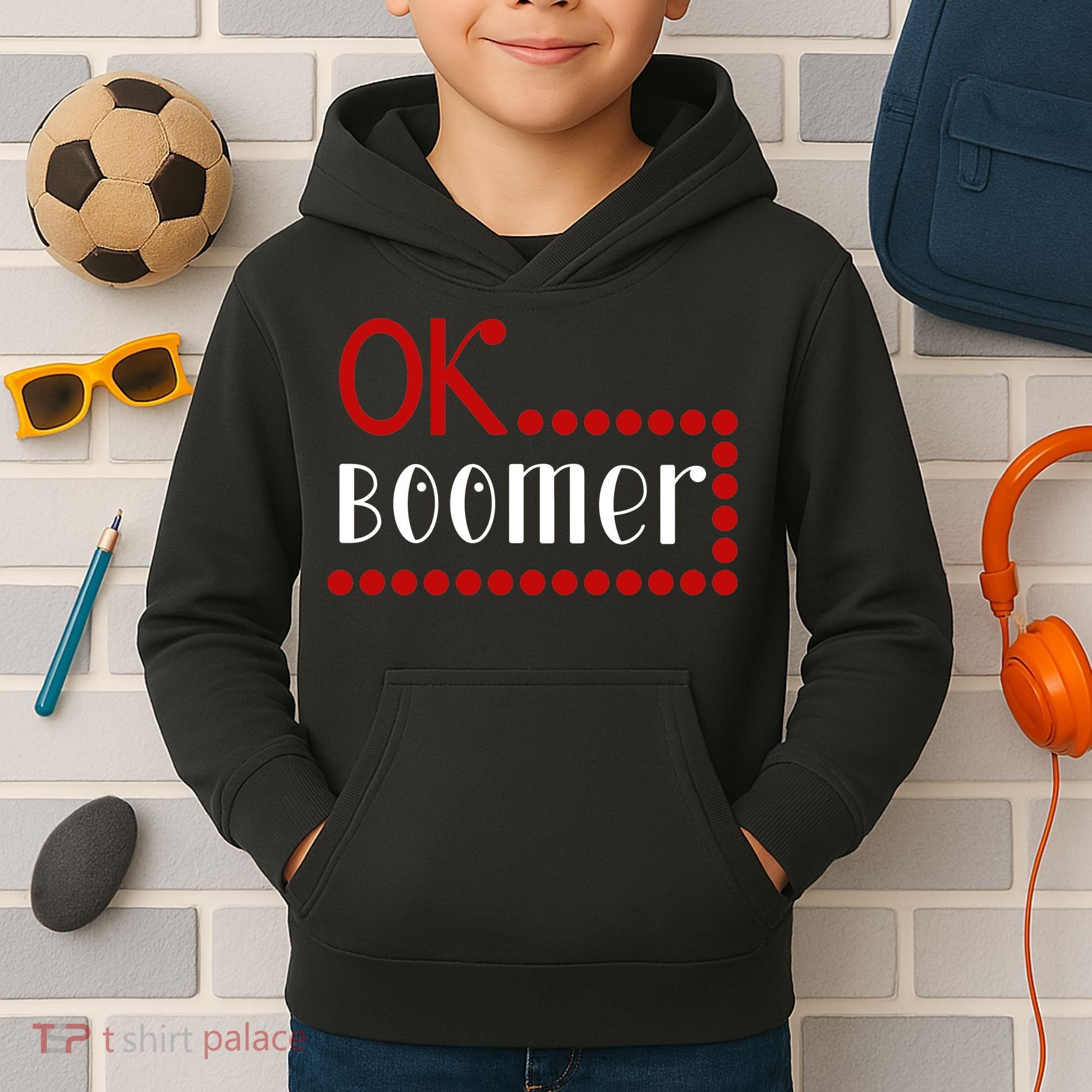 Ok Boomer Kids Hoodie
