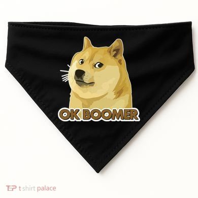 Ok Boomer Doge USA-Made Doggie Bandana