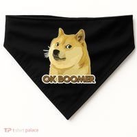 Ok Boomer Doge USA-Made Doggie Bandana thumb 0