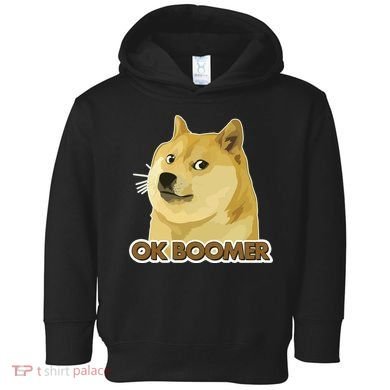 Ok Boomer Doge Toddler Hoodie