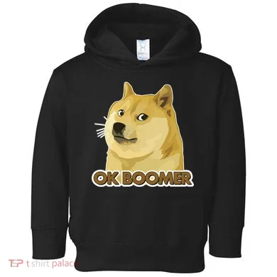 Ok Boomer Doge Toddler Hoodie