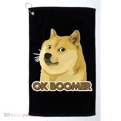 Ok Boomer Doge Golf Towel