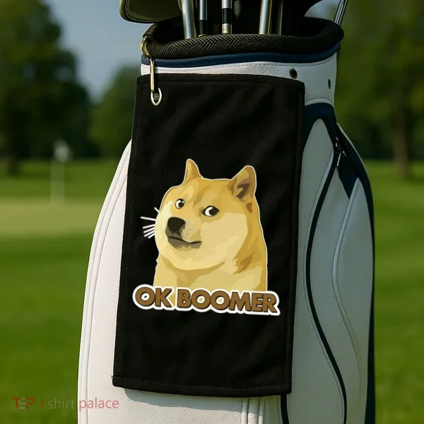 Ok Boomer Doge Golf Towel