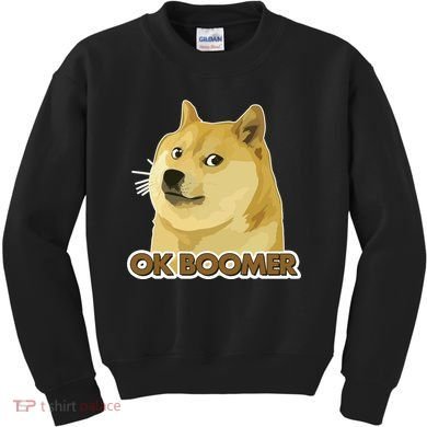 Ok Boomer Doge Kids Sweatshirt
