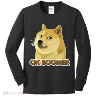 Ok Boomer Doge Kids Long Sleeve Shirt thumb 0