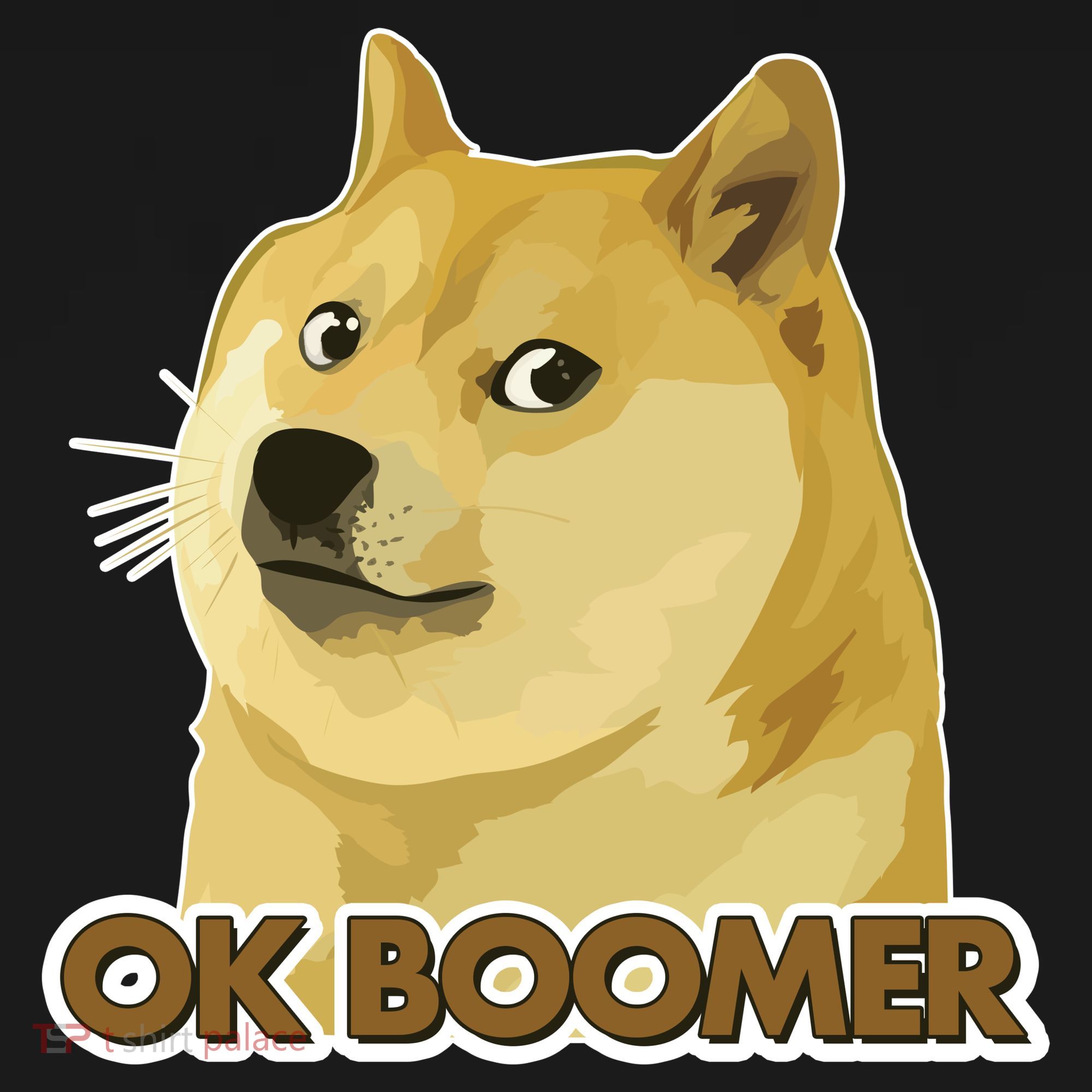 Ok Boomer Doge Kids Long Sleeve Shirt
