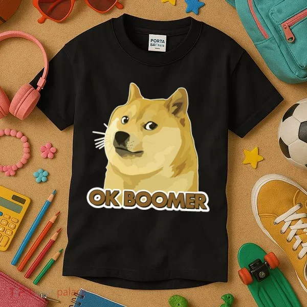 Ok Boomer Doge Kids T-Shirt