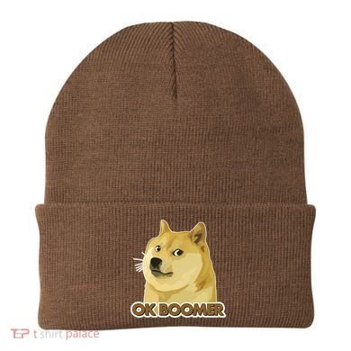 Ok Boomer Doge Beanie