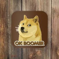 Ok Boomer Doge Coaster thumb 0