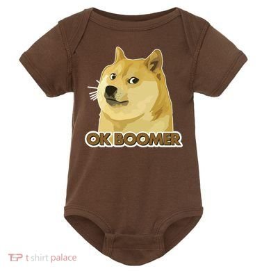 Ok Boomer Doge Baby Bodysuit