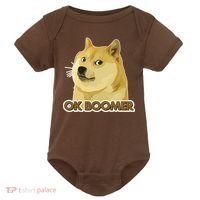 Ok Boomer Doge Baby Bodysuit thumb 0