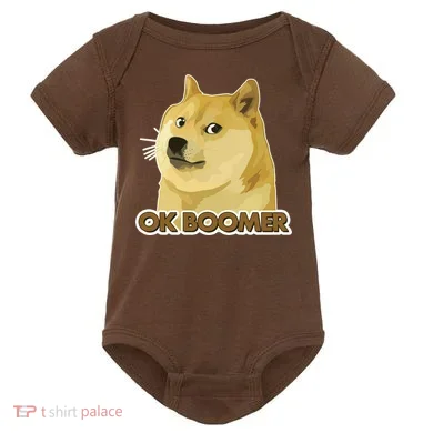 Ok Boomer Doge Baby Bodysuit