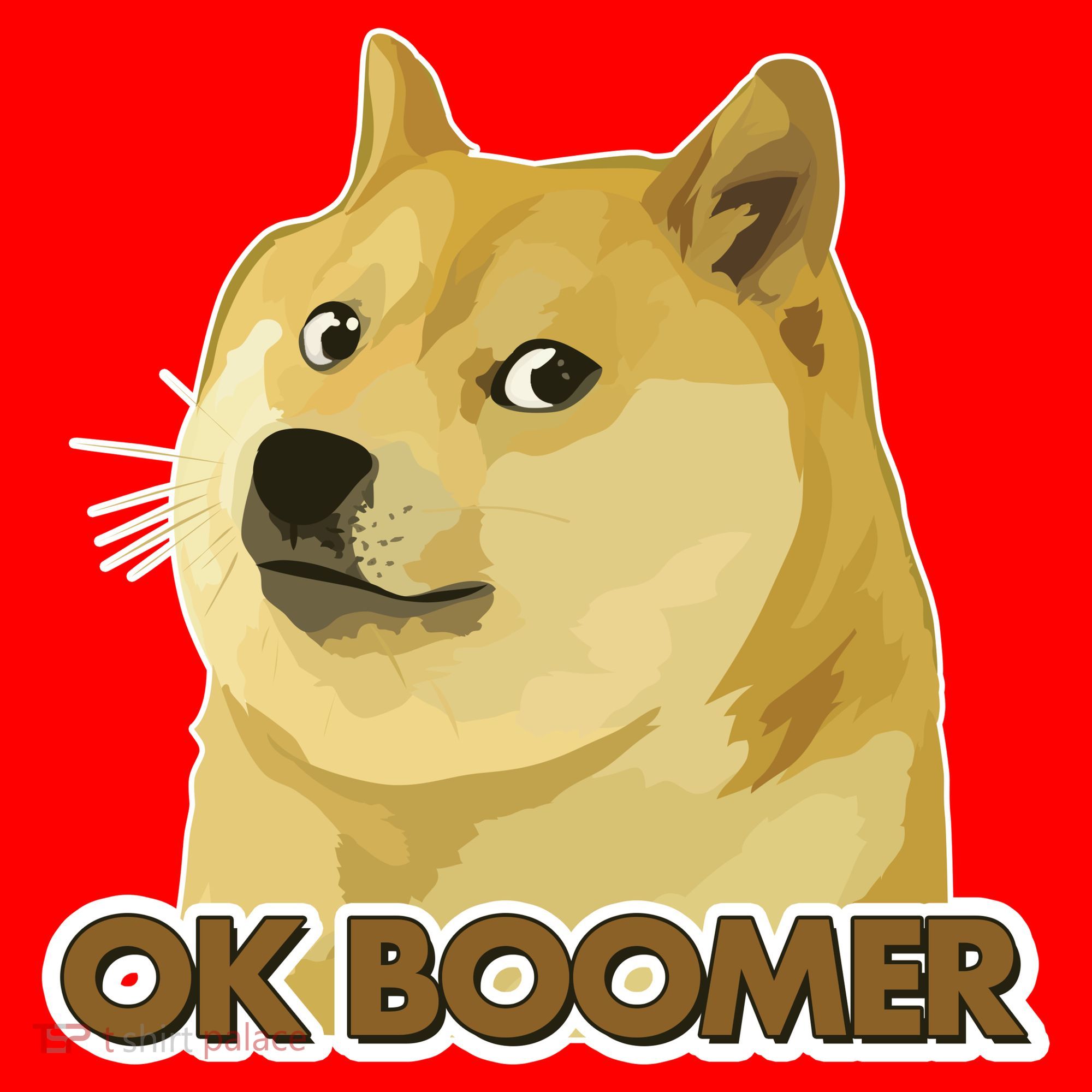 Ok Boomer Doge Santa Hat