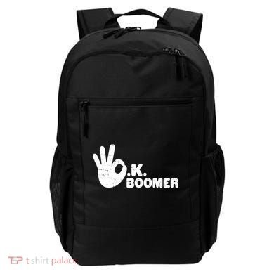OK Boomer Funny Millenial OK Clapback Sarcasm Backpack