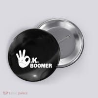 OK Boomer Funny Millenial OK Clapback Sarcasm Button thumb 0