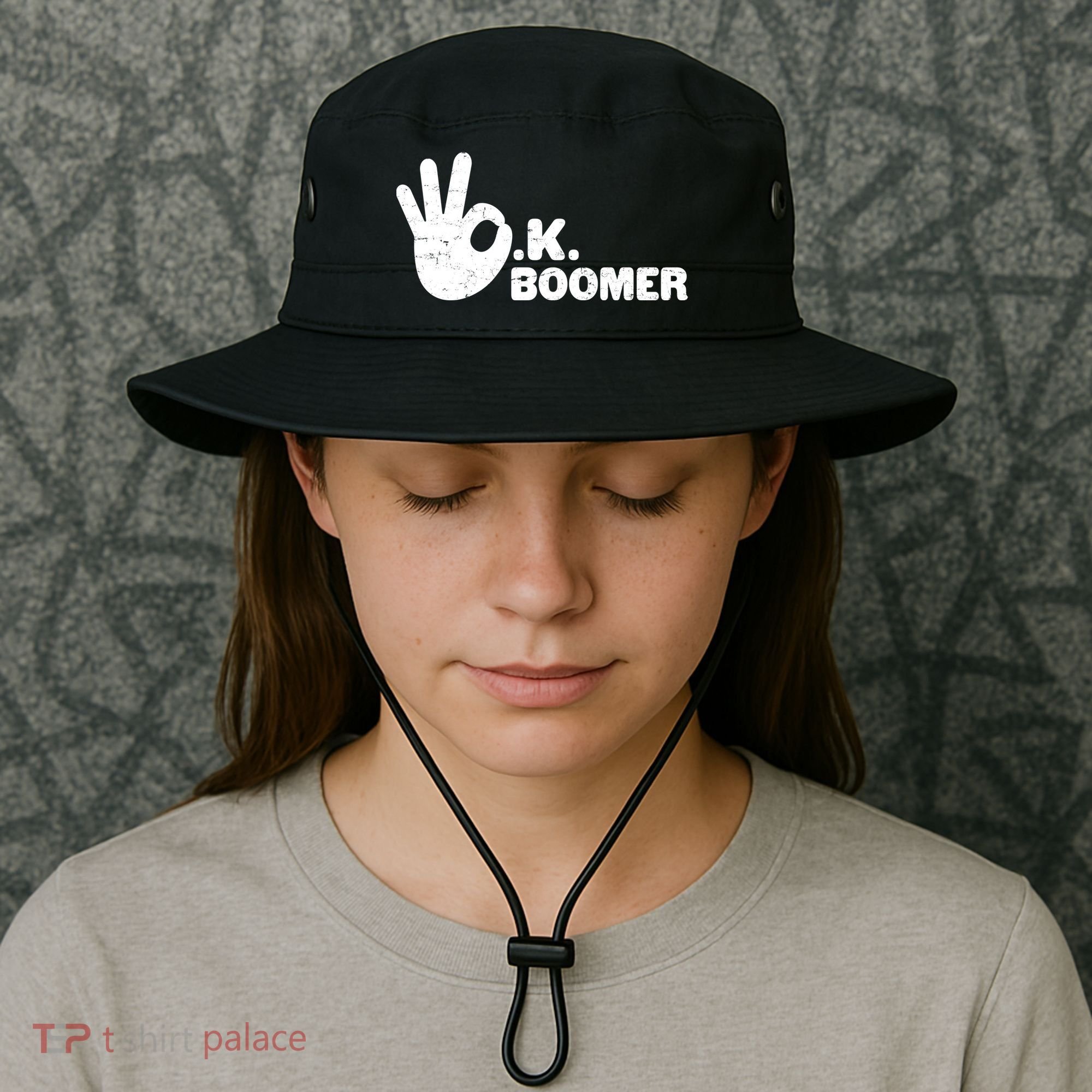 OK Boomer Funny Millenial OK Clapback Sarcasm Bucket Hat