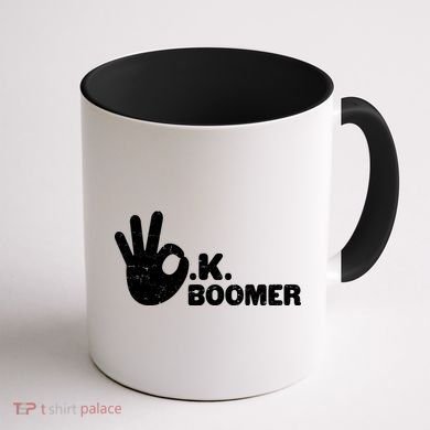 OK Boomer Funny Millenial OK Clapback Sarcasm Coffee Mug back