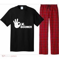 OK Boomer Funny Millenial OK Clapback Sarcasm Pajama Set thumb 0