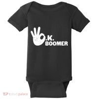 OK Boomer Funny Millenial OK Clapback Sarcasm Baby Bodysuit thumb 0
