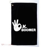 OK Boomer Funny Millenial OK Clapback Sarcasm Golf Towel thumb 0