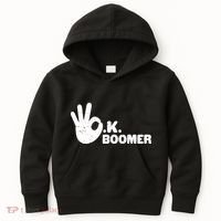 OK Boomer Funny Millenial OK Clapback Sarcasm Kids Hoodie thumb 0