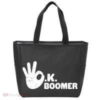 OK Boomer Funny Millenial OK Clapback Sarcasm Tote Bag thumb 0
