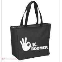 OK Boomer Funny Millenial OK Clapback Sarcasm Tote Bag thumb 2