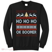 Ok Boomer Funny Ugly Christmas Sweater Ho Ho Ho  Sweatshirt thumb 0