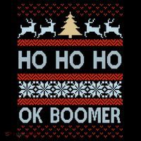 Ok Boomer Funny Ugly Christmas Sweater Ho Ho Ho  Coffee Mug thumb 5