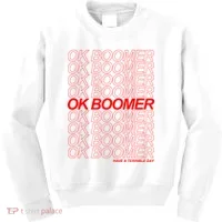 Ok Boomer Have a Terrible Day Kids Sweatshirt thumb 0