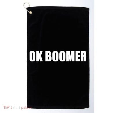 Ok Boomer Okay Gen Z Millennials Generation Golf Towel