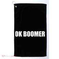 Ok Boomer Okay Gen Z Millennials Generation Golf Towel thumb 0