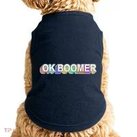 Ok Boomer Retro 80's Colors Doggie Tank thumb 0