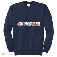 Ok Boomer Retro 80's Colors Sweatshirt thumb 0
