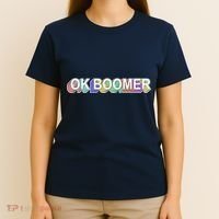 Ok Boomer Retro 80's Colors T-Shirt thumb 4