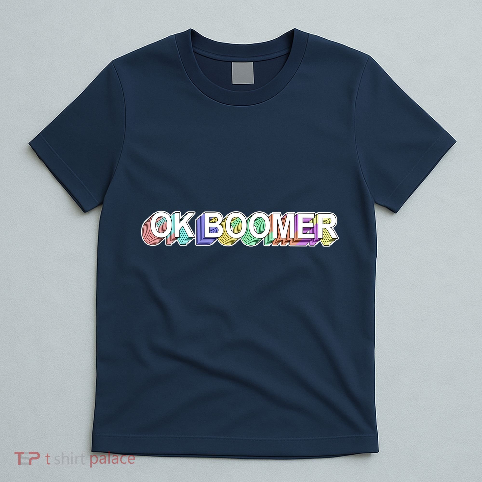 Ok Boomer Retro 80's Colors T-Shirt