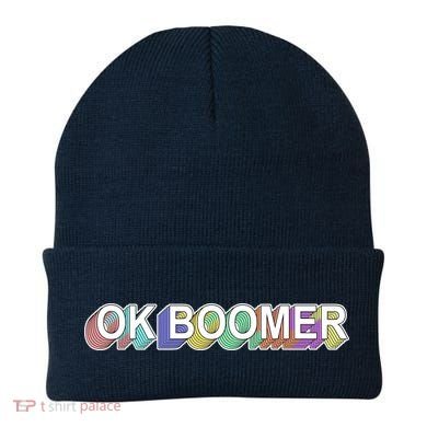 Ok Boomer Retro 80's Colors Beanie