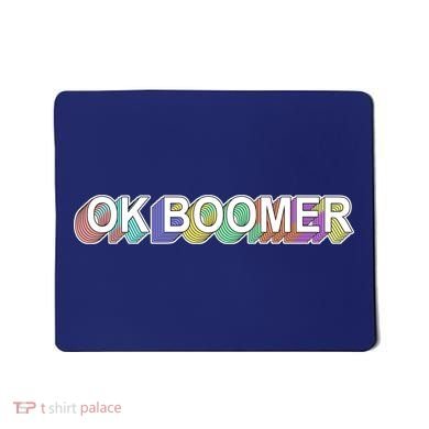 Ok Boomer Retro 80's Colors Mousepad