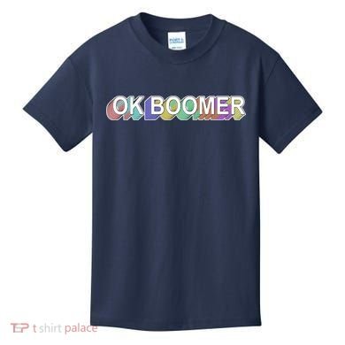 Ok Boomer Retro 80's Colors Kids T-Shirt