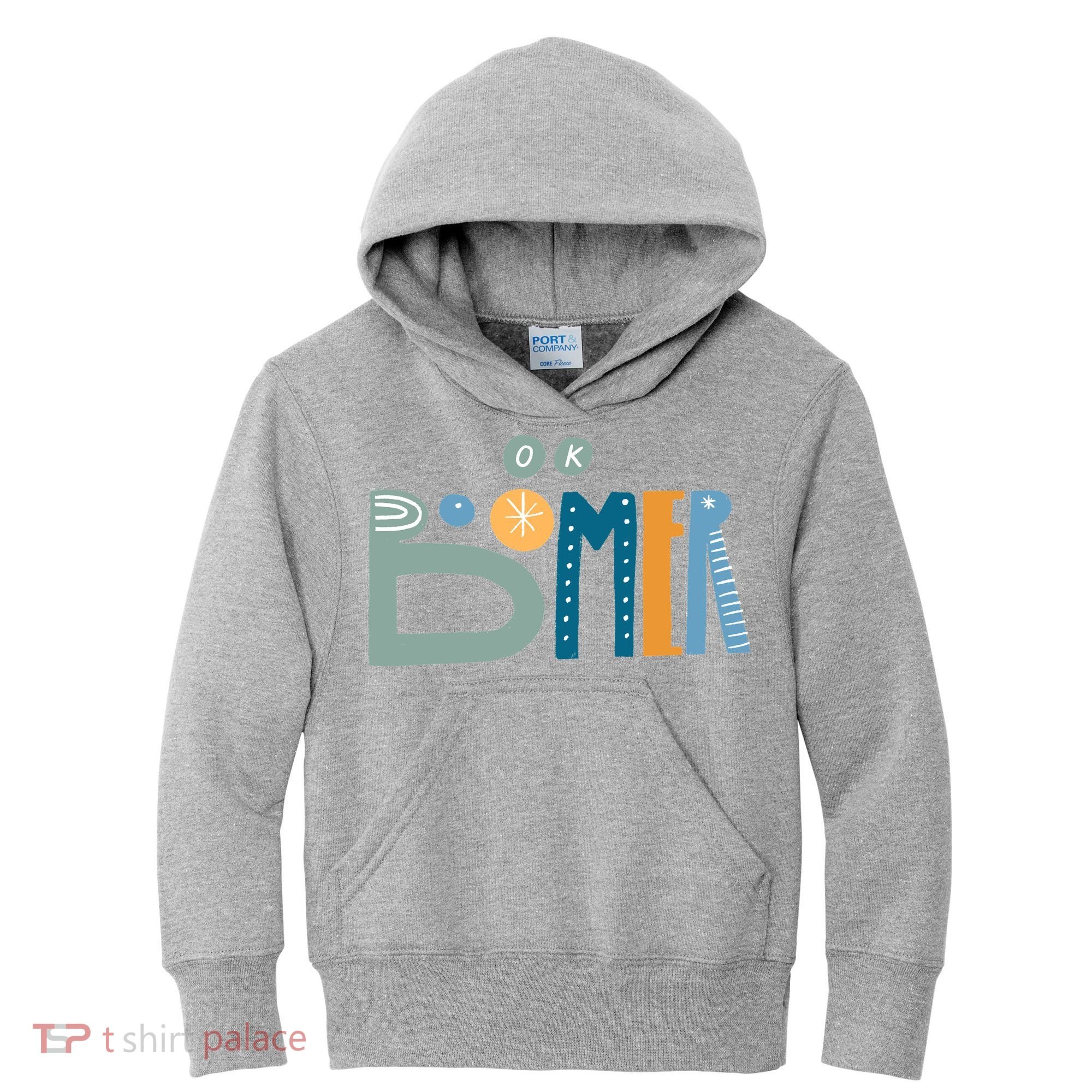 Ok Boomer Retro Style Kids Hoodie