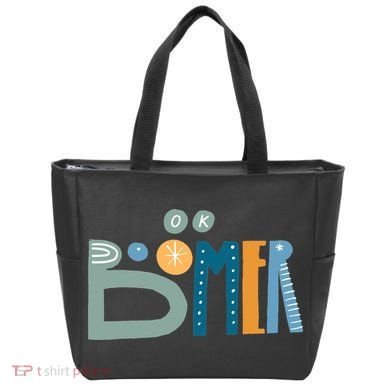Ok Boomer Retro Style Tote Bag