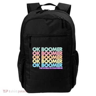Ok Boomer The World Is Changing Backpack