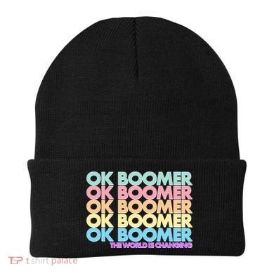 Ok Boomer The World Is Changing Beanie
