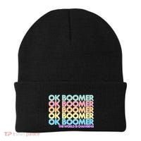 Ok Boomer The World Is Changing Beanie thumb 0