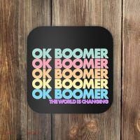 Ok Boomer The World Is Changing Coaster thumb 0
