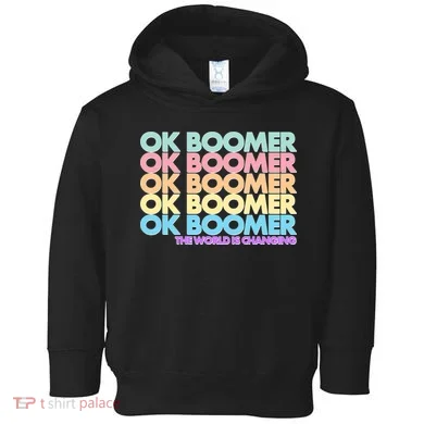 Ok Boomer The World Is Changing Toddler Hoodie
