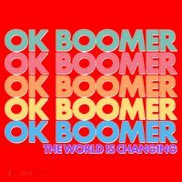 Ok Boomer The World Is Changing Santa Hat thumb 1