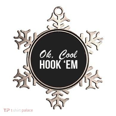 Ok Cool Hook'Em Texas Hook Em Ornament